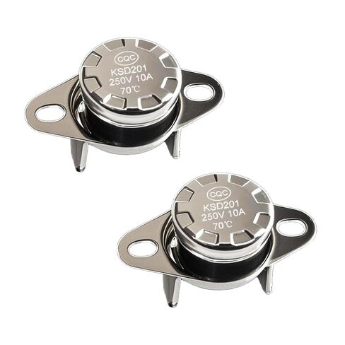 2 Pcs KSD201 70°C Thermal Fuse Temperature Control Switch for GE Microwave in Kuwait