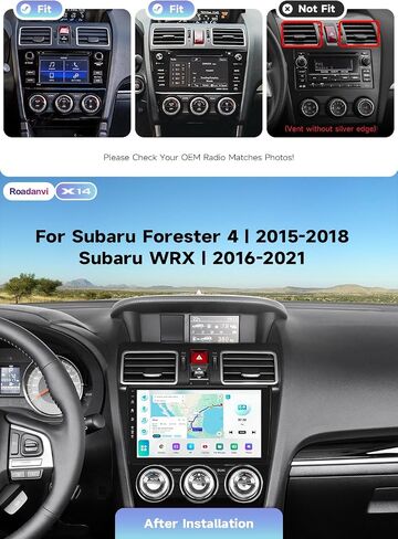 Roadanvi 9" Head Unit for2015-2018 Subaru Forester 4 & 2016-2021 Subaru WRX in Kuwait