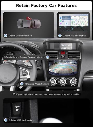 Roadanvi 9" Head Unit for2015-2018 Subaru Forester 4 & 2016-2021 Subaru WRX in Kuwait