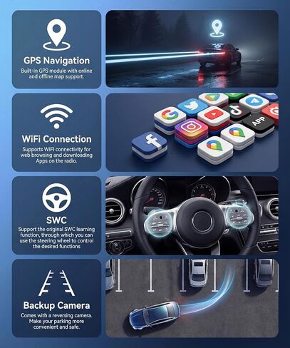 8 Core 4G+64G 5G WiFi Car Stereo for Hyundai Santa Fe 2012-2018 Wireless Carplay Android Auto, 9-Inch 1280P IPS Touch Screen Car Radio with DSP Bluetooth 5.0 Mirror Link GPS Navi+Backup Camera in Kuwait