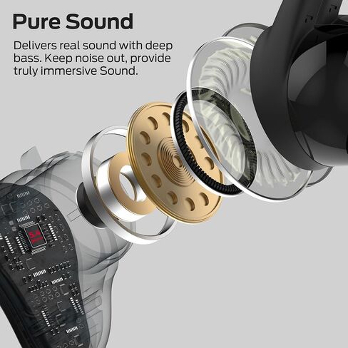 Oraolo Wireless Earbuds, Bluetooth 5.4 in-Ear Stereo Headphones, Built-in Mic for Crystal Clear Call, 32H Playtime, Type-C Fast Charging, Waterproof in-Ear Ear Buds Earphones for Sports in Saudi Arabia