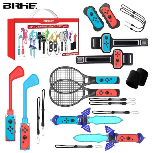 BRHE Nintendo Switch Sports Accessories,12 in 1 Switch Sports Accessories in Kuwait