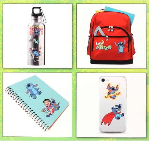 Disney Stitch Vinyl Sticker Decal Set, Die-Cut Waterproof 100-Pack in Kuwait