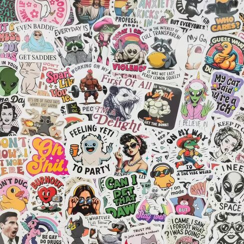 300pcs Funny Stickers for Adults, Meme Waterproof Sarcastic Sticker Pack in Kuwait