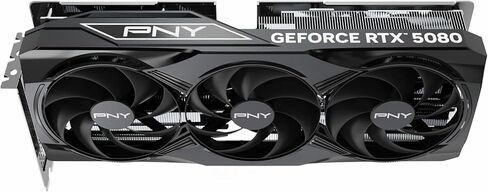 PNY GeForce RTX 5080 ARGB Overclocked Triple Fan 16GB GDDR7 Reflex 2 RTX AI DLSS4 in Kuwait