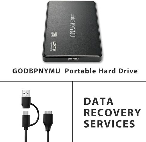 500GB External Hard Drive,Compact Portable Hard,USB 3.0/USB C in Kuwait
