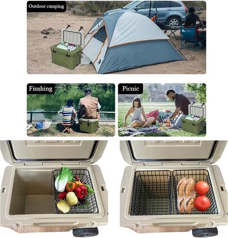 2 Pack Cooler Basket for Yeti Tundra Haul,Stays Food Chilled and Dry, Compatible with Other Cooler Accessories Cooler Locks, Dividers, Ice etc in Kuwait