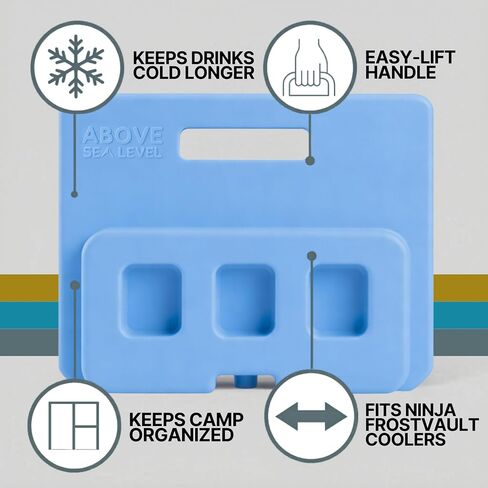 Ice Pack Divider for Ninja FrostVault Coolers - Fits 30, 42, 45, 50, 65 Qt. FrostVault Ice Chests - Freezable Cooler Divider in Kuwait