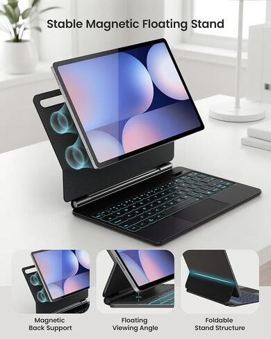 typecase Keyboard Case for Galaxy Tab 12.4-inch, Trackpad, Magnetic in Kuwait