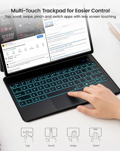 typecase Keyboard Case for Galaxy Tab 12.4-inch, Trackpad, Magnetic in Kuwait
