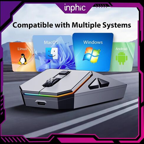 INPHIC Cyber Wireless Gaming Mouse, Tri-Mode 12000 DPI in Saudi Arabia
