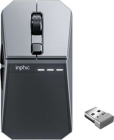 INPHIC Cyber Wireless Gaming Mouse, Tri-Mode 12000 DPI in Saudi Arabia