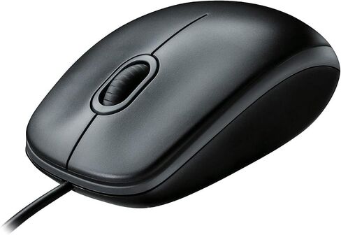 Wired Mouse USB Computer Mouse, Full Size Corded Mouse for Laptop and Desktop, Ambidextrous Design, Plug and Play Office Mouse, Black in Saudi Arabia