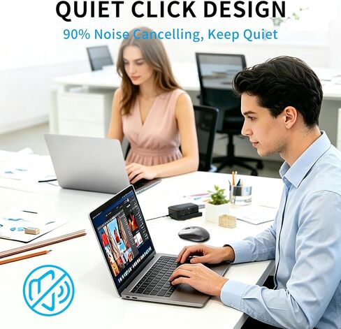 Small Wireless Ergonomic Computer Mouse for Laptop PC Desktop Chromebook in Kuwait