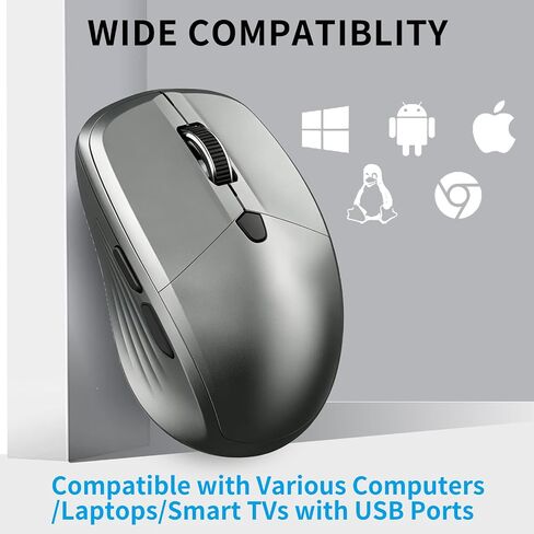 Small Wireless Ergonomic Computer Mouse for Laptop PC Desktop Chromebook in Kuwait