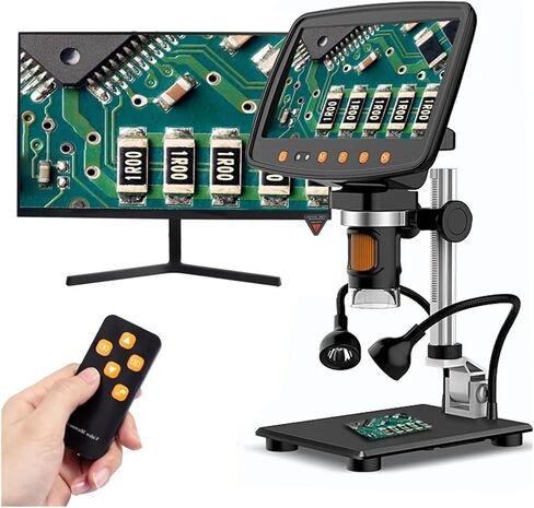 Video Microscope Adjustable LCD Display 1000X HD 1080P Output in Saudi Arabia