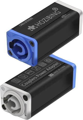 LED PowerCon AC Coupler Adapter Extender Connector Speakon Panel Mount Straight Adapter Blue White (Red) in Kuwait