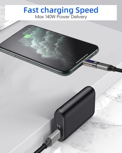 140W USB C Male to USB C Female Adapter,TYPE C Converter,40 GBps Data Transmission,with LED Display，Suitable for Laptops, Desktop Computers, Mobile Phones, Tablets, And Other Devices(2Pcak) in Kuwait