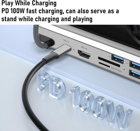 GOWENIC Game Console Docking Station for Legion Go S, 10 in 1 4K Double Cooling Fan PD Charging Game Console Base Docking Station, Docking Station Fans Steam, 100W PD Charging in Kuwait