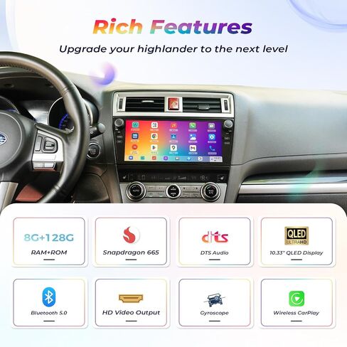 Android 13 Car Stereo for Subaru Outback 2015 2016 2017 in Kuwait