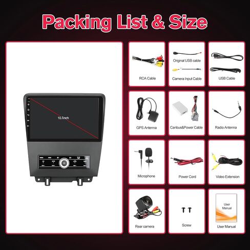 Car Radio Stereo for Ford Mustang 2010 2011 2012 2013 2014 in Kuwait