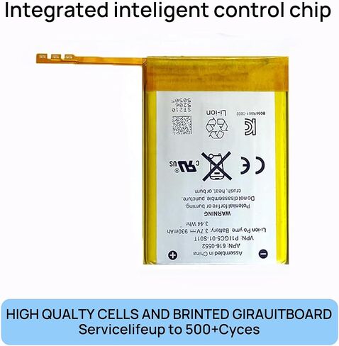 Touch4 Replacement Battery Compatible iPod Touch 4 4th Generation 3.7V 3.44Wh 930mAh with Installation Tools in Kuwait