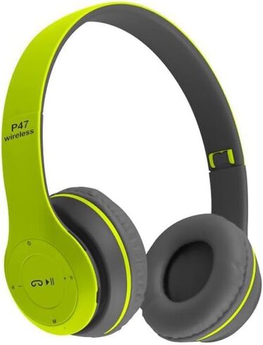 Hybrid Noise Cancelling Headphones, Wireless Bluetooth, Mic, Deep Bass, Soft Earpads, Fast Charging, Transparent Modes Green in Kuwait