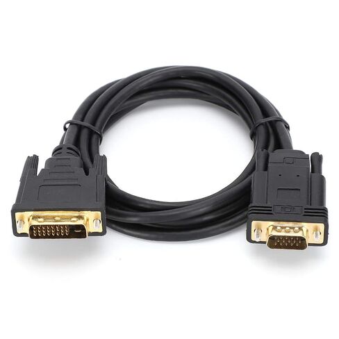 6.6ft HD Video Cable Computer Accessory Adapter Cord 1080P DVI to VGA Male in Kuwait