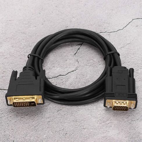 6.6ft HD Video Cable Computer Accessory Adapter Cord 1080P DVI to VGA Male in Kuwait