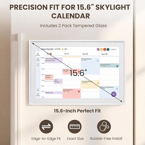 (2 PCS) Screen Protector Compatible with Skylight Calendar 15.6 Inch, Anti Glare Protective Film for Skylight Calendar Screen, Bubble Free, Scratch Resistant Accessories in Kuwait