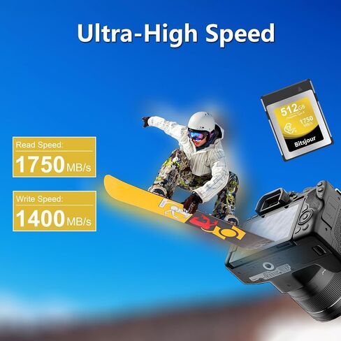 512 GB CFexpress Type B Card, Smooth RAW 8K Video and Photo, Digital CF Express Memory Card for Cameras Camcorder in Kuwait