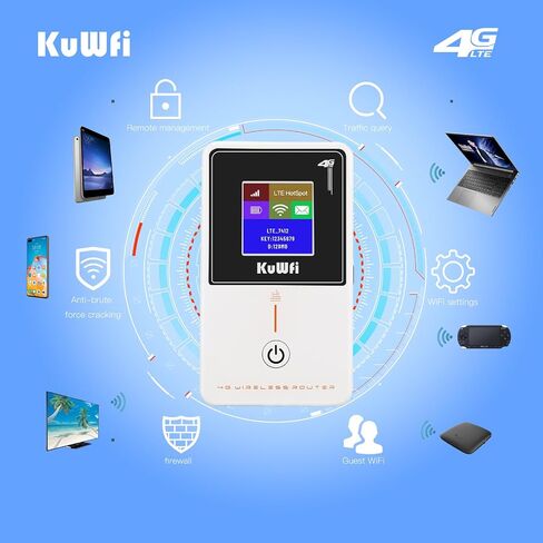 KuWFi C930 4G LTE Mobile Hotspot, Portable WiFi for Road Trips and Camping in Kuwait