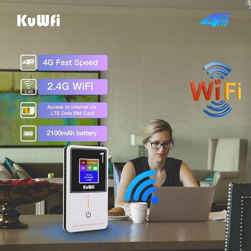 KuWFi C930 4G LTE Mobile Hotspot, Portable WiFi for Road Trips and Camping in Kuwait