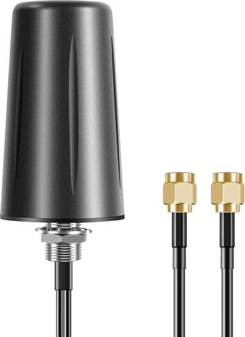 Waterproof MIMO External Omni 4G/5G Antenna SMA Male with Dual 10ft Cable for T-Mobile Home Internet, Verizon, AT&T Wireless Modem Router Gateway, Slinkdsco in Kuwait