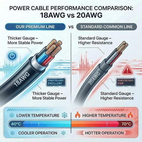ETL Listed 18AWG PS5 Pro Power Cord – 5FT Universal C7 Figure 8 Replacement AC Cable for PlayStation 5/4/3 Slim, Xbox Series X/S, Xbox One X/S, Samsung TV, LG Monitor, Printer – 2 Prong Non-Polarized in Kuwait