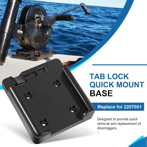 2207001 Tab Lock Quick Mount Base Fit for Cannon Small Body Manual Mini-Mag Downriggers, Fit for Lake-Troll, Sport-Troll, Leagy Easi-Troll, and Mini-Mag Downriggers in Kuwait