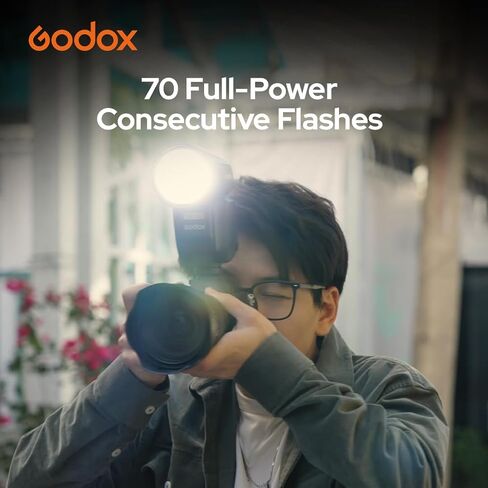 Godox V100-N Camera Flash for Nikon,100Ws TTL Round Head Speedlite,400-Full-Power-Flashes,1.7s Recycle Time,Touch Screen 2.4G Wireless X System for Nikon D800/D750/D700/D610/D500/D200/D300S/D5/D4 etc in Kuwait