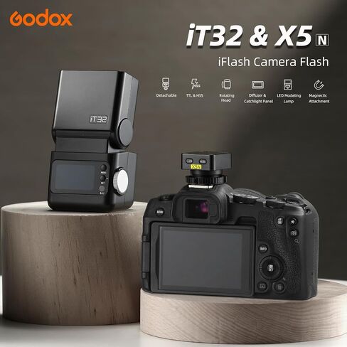 GODOX iT32 TTL Camera Flash with X5N Trigger Kit for Nikon Z5 Z6 II Z7 D810 in Kuwait