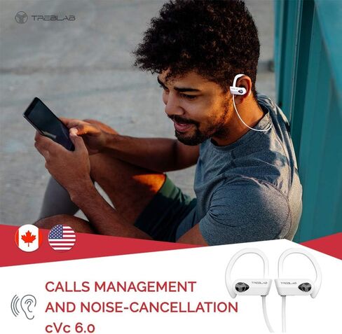 TREBLAB XR500 Bluetooth Running Headphones, IPX7 Waterproof in Kuwait