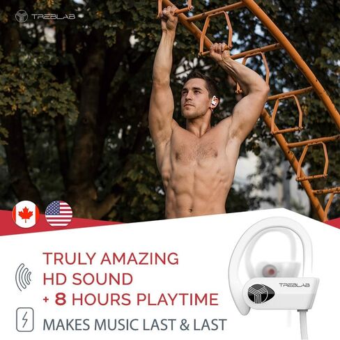 TREBLAB XR500 Bluetooth Running Headphones, IPX7 Waterproof in Kuwait