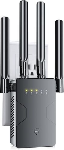 2026 WiFi Extender Signal Booster, Wireless Internet Repeater, Covers Up to 18000 Sq.Ft & 68 Devices, Mesh WiFi Range Extender with Ethernet Port, 15X Faster Speed Access Point for Home in Kuwait
