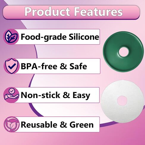 5 Pcs Green Silicone Fruit Leather Sheets Compatible with Cosori CFD-N051-W in Kuwait
