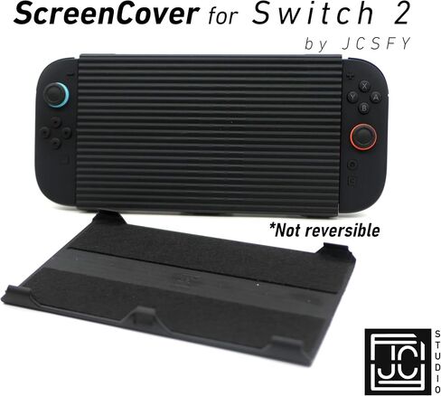 Switch 2 Console Travel Screen Cover with Felt Interior, Clip-On Locking Shield by JCSFY in Kuwait