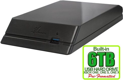 Avolusion HDDGear 6TB USB 3.0 External Gaming Hard Drive (for Xbox One, pre-formatted) - 2 Year Warranty (Renewed) in Kuwait