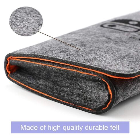 Carrying Case for Nintendo Switch Lite, Portable Travel Carry Bag Ultra Slim Professional Protective Felt Pouch for Nintendo Switch Lite 2019 with 5 Game Cartridges Holders -Grey in Kuwait