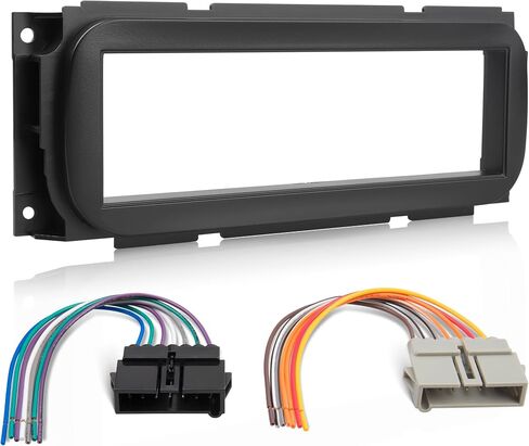 NuIth Single Din Radio Installation Dash Kit for 1998-2007 Chrysler/Dodge/Jeep/Plymouth, Single Din Radio Mounting Plate, Car Stereo Install Kit for Aftermarket Radio Mounting (Dash KIT) in Saudi Arabia