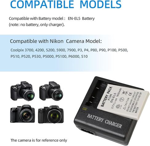 MH-61 Battery Charger for EN-EL5 Battery Compatible with Nikon in Kuwait