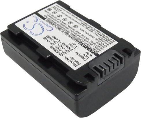 Replacement Battery for DCR-DVD92E DCR-SR50 HDR-UX9E DCR-DVD103, NP-FH50 NP-FH60 NP-FH30 NP-FH40 Battery 650mAh in Kuwait