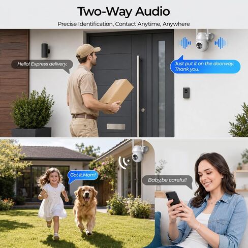 Solar Security Camera Wireless Outdoor, 2K Color Night Vision in Kuwait