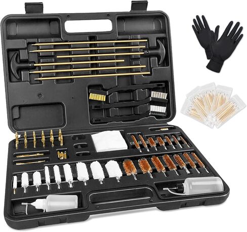 klola Gun Cleaning Kit, Rifle Pistol Shotgun Handgun Cleaning Kit with Case, Universal Gun Cleaning Kit Gun Accessories Brushes for All Caliber Guns in Kuwait